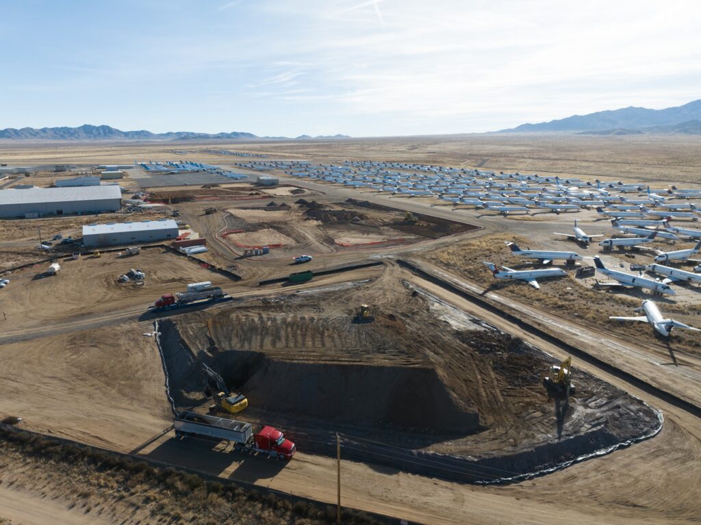 dross removal at Kingman Municipal Airport